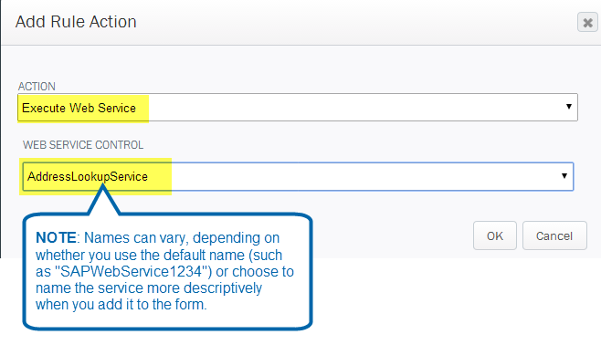 Adding a Rule Action to trigger a Web Service