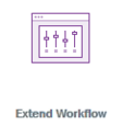 Extend workflow icon