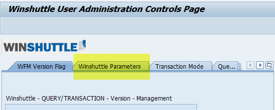winshuttle parameters tab