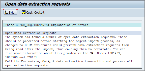 open data extraction requests