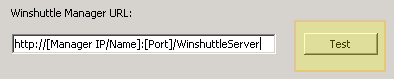 Winshuttle Server Manager URL Test