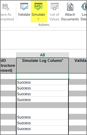 simulate message and simulation success message