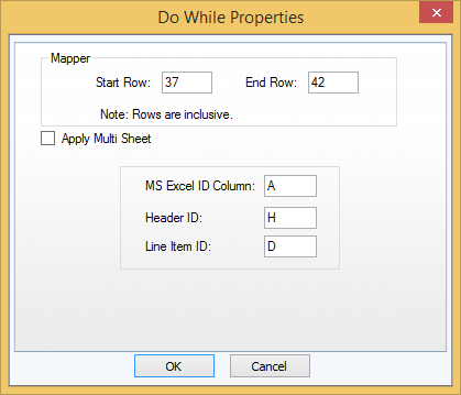 do while properties box