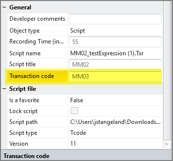 type t code in transaction code box