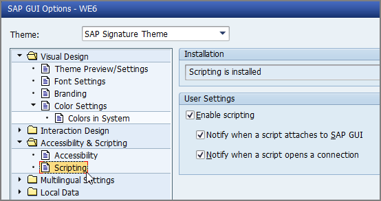 SAP-GUI-Options-Scripting