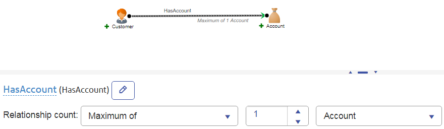 Query customer with just one account