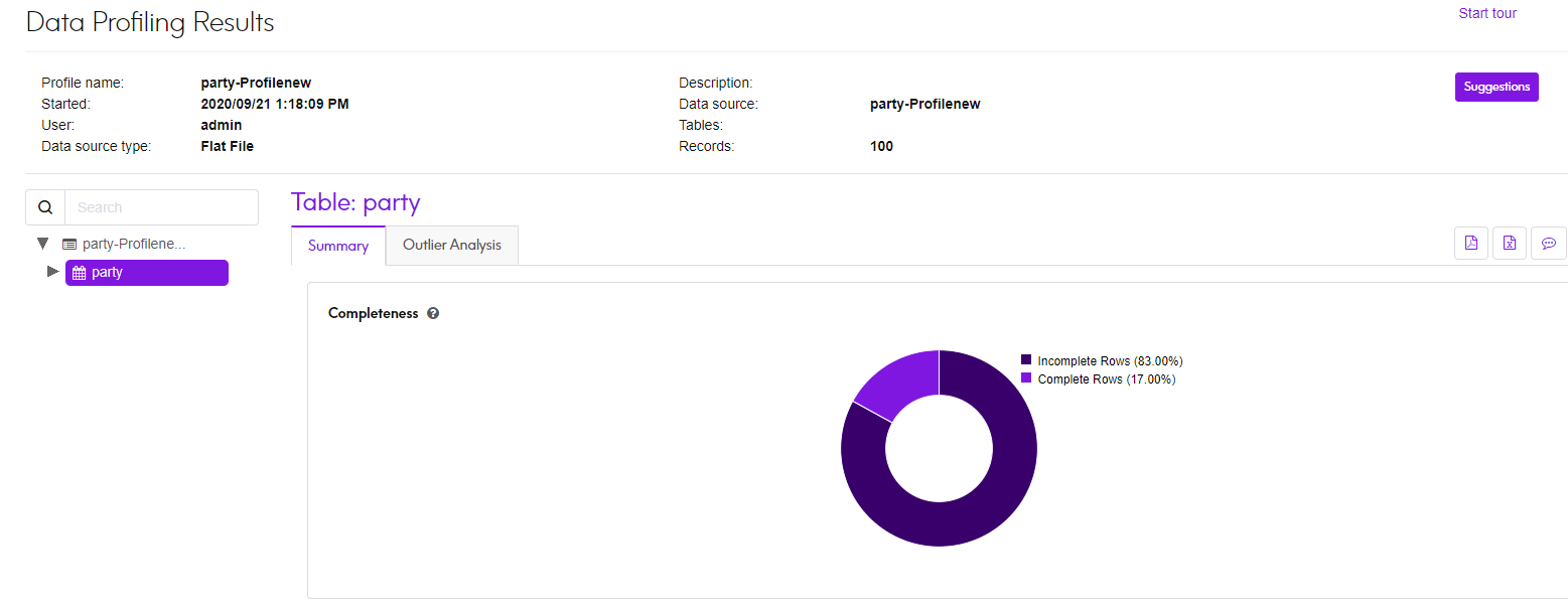 Profiling tools in Spectrum Discovery