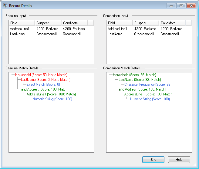 Record Details dialog box